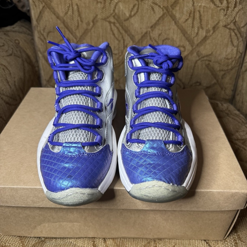 Reebok Mens Question Mid M43989 Blue‎ Basketball Shoes Sneakers Size 6.5 Nice! - Picture 5 of 8